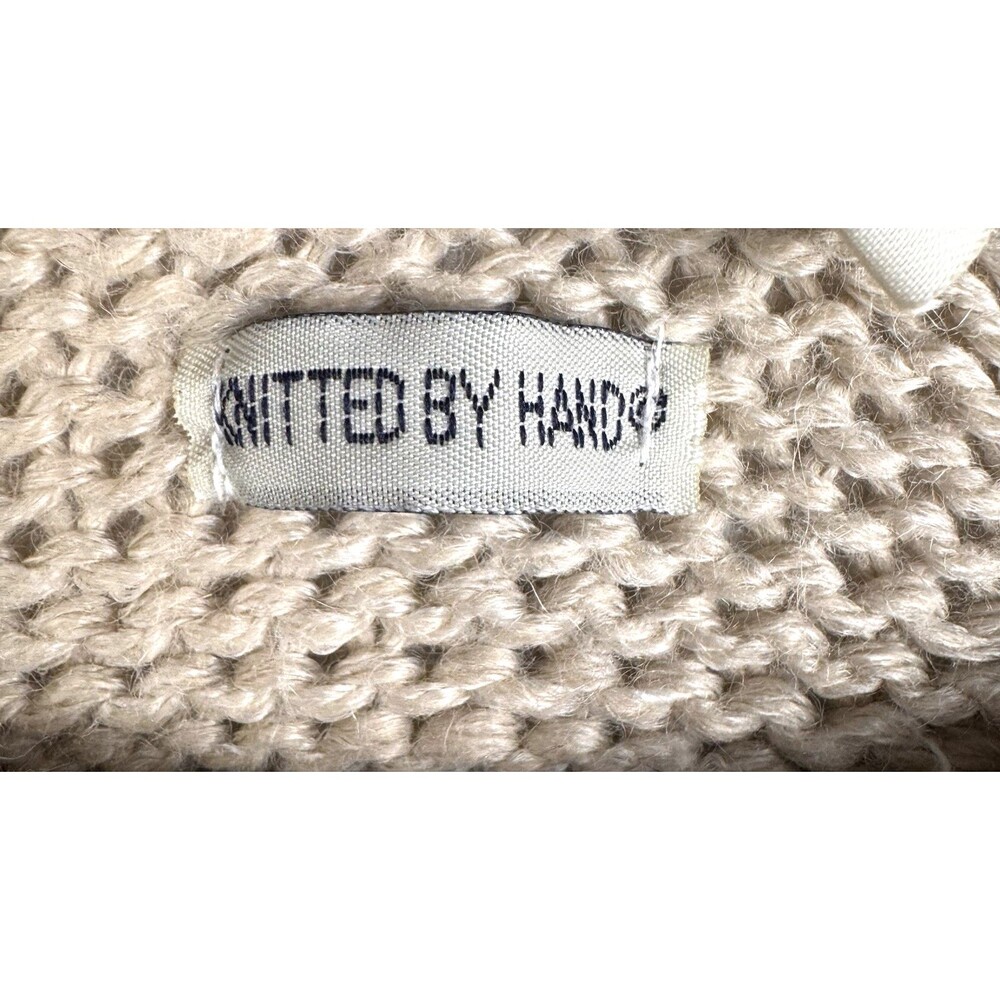 Vintage Classic Elements Sweater Womens Medium Beige‎ Cottagecore Grandmacore - Picture 6 of 10